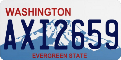 WA license plate AXI2659