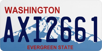 WA license plate AXI2661
