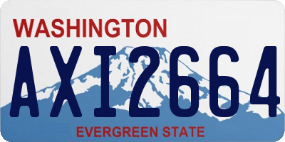 WA license plate AXI2664