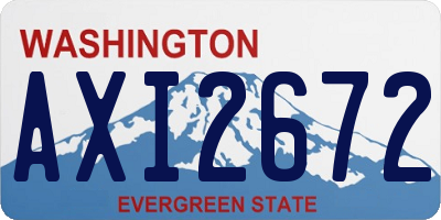 WA license plate AXI2672
