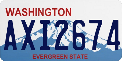 WA license plate AXI2674