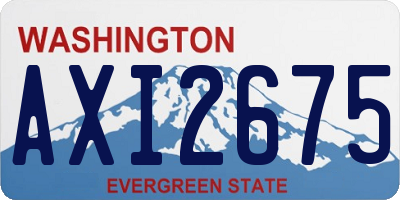 WA license plate AXI2675