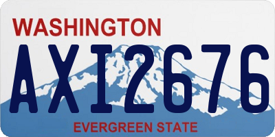 WA license plate AXI2676