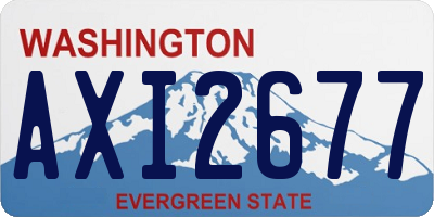 WA license plate AXI2677