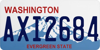 WA license plate AXI2684