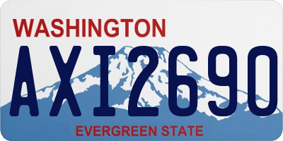 WA license plate AXI2690