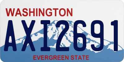 WA license plate AXI2691