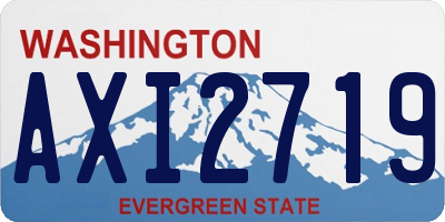 WA license plate AXI2719