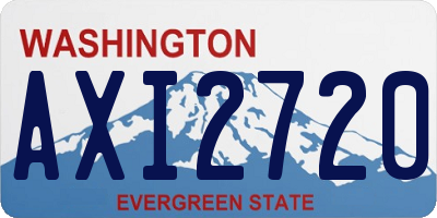 WA license plate AXI2720