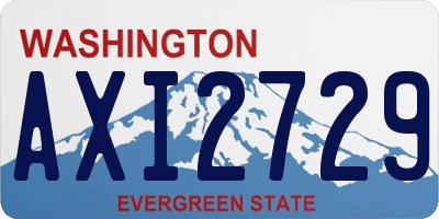 WA license plate AXI2729