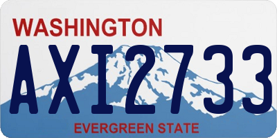 WA license plate AXI2733