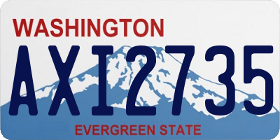 WA license plate AXI2735