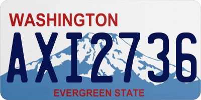 WA license plate AXI2736