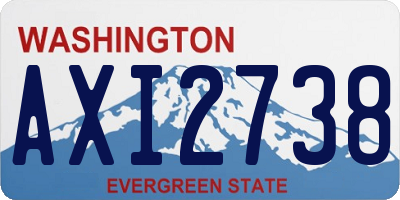 WA license plate AXI2738