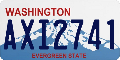 WA license plate AXI2741