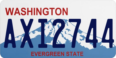 WA license plate AXI2744
