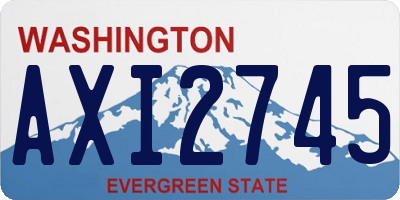 WA license plate AXI2745