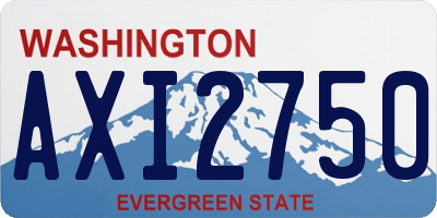 WA license plate AXI2750