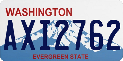 WA license plate AXI2762