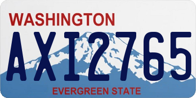 WA license plate AXI2765