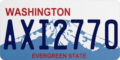 WA license plate AXI2770