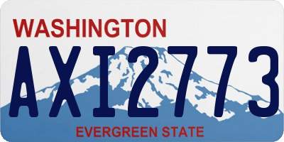 WA license plate AXI2773