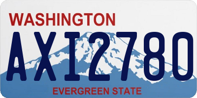 WA license plate AXI2780