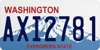 WA license plate AXI2781