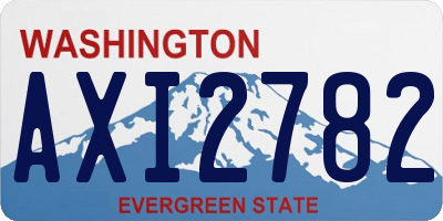 WA license plate AXI2782