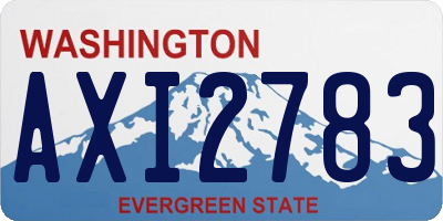 WA license plate AXI2783