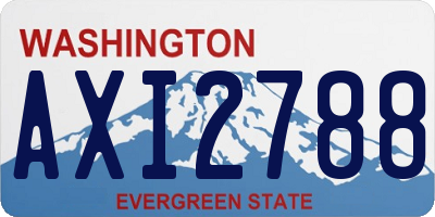 WA license plate AXI2788