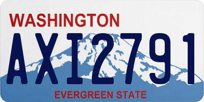 WA license plate AXI2791