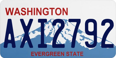 WA license plate AXI2792