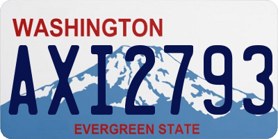 WA license plate AXI2793