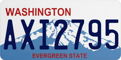 WA license plate AXI2795