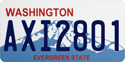 WA license plate AXI2801