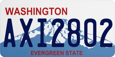 WA license plate AXI2802
