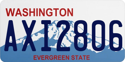 WA license plate AXI2806