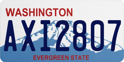 WA license plate AXI2807