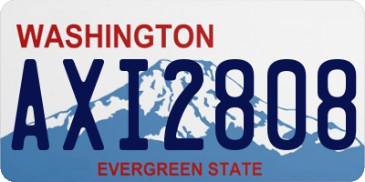 WA license plate AXI2808