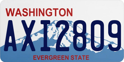 WA license plate AXI2809