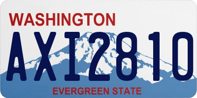 WA license plate AXI2810