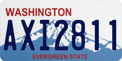 WA license plate AXI2811