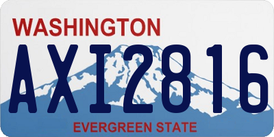 WA license plate AXI2816