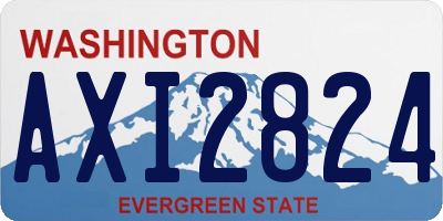 WA license plate AXI2824