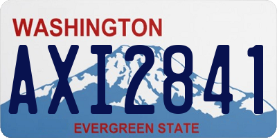 WA license plate AXI2841
