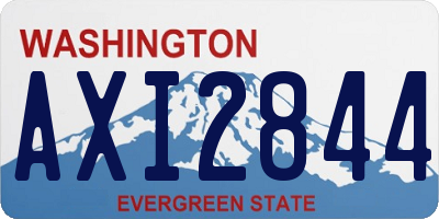WA license plate AXI2844