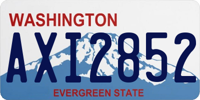 WA license plate AXI2852