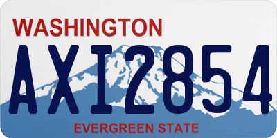 WA license plate AXI2854