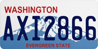 WA license plate AXI2866